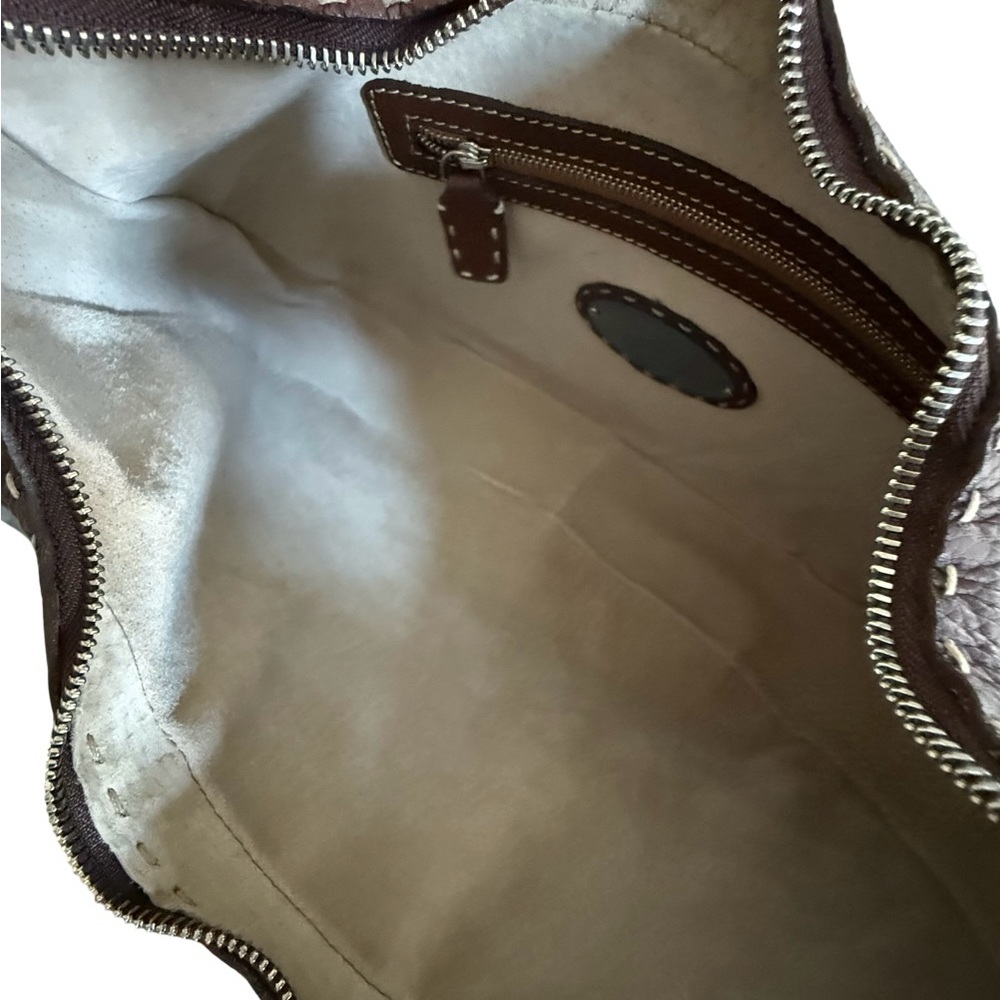 Authentic FENDI Selleria Grain Leather Hobo Bag with Contrast Stitching! COA! - Picture 13 of 16